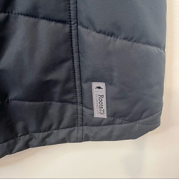 Roots 73 black Vermont vest with plaid lining size womens XS - Picture 5 of 10